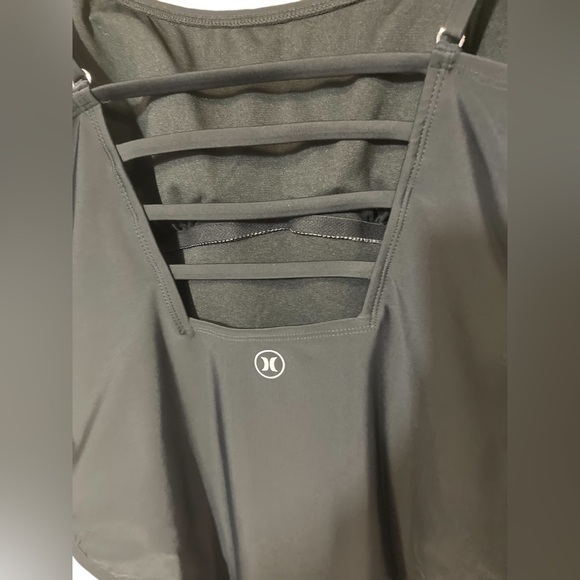 Hurley Womens Black One Piece Swimsuit Size: XXL Strappy Back NWT Swimwear - Picture 10 of 16